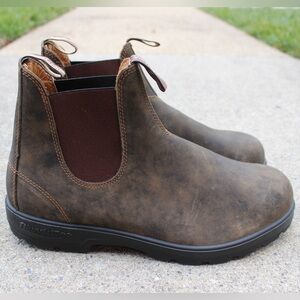Blundstone Men's Rustic Leather Brown Leather Chelsea Boot Sz 11-11.5